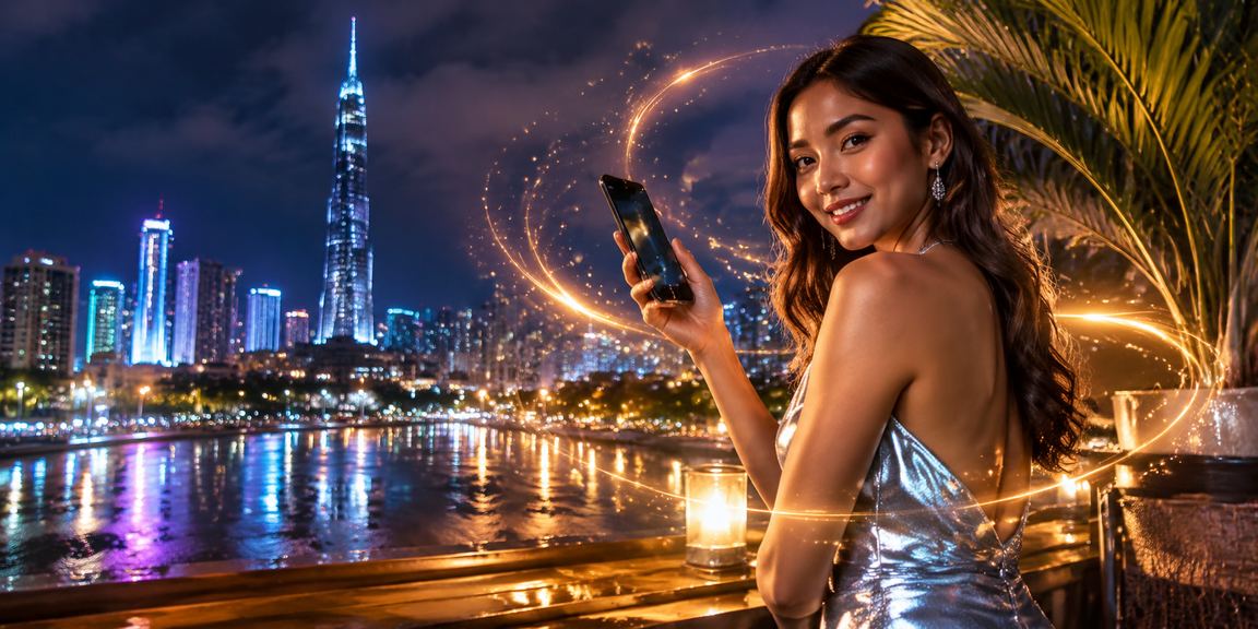 Pengguna di Kuala Lumpur membuat deposit selamat di platform 50000 menggunakan telefon pintar